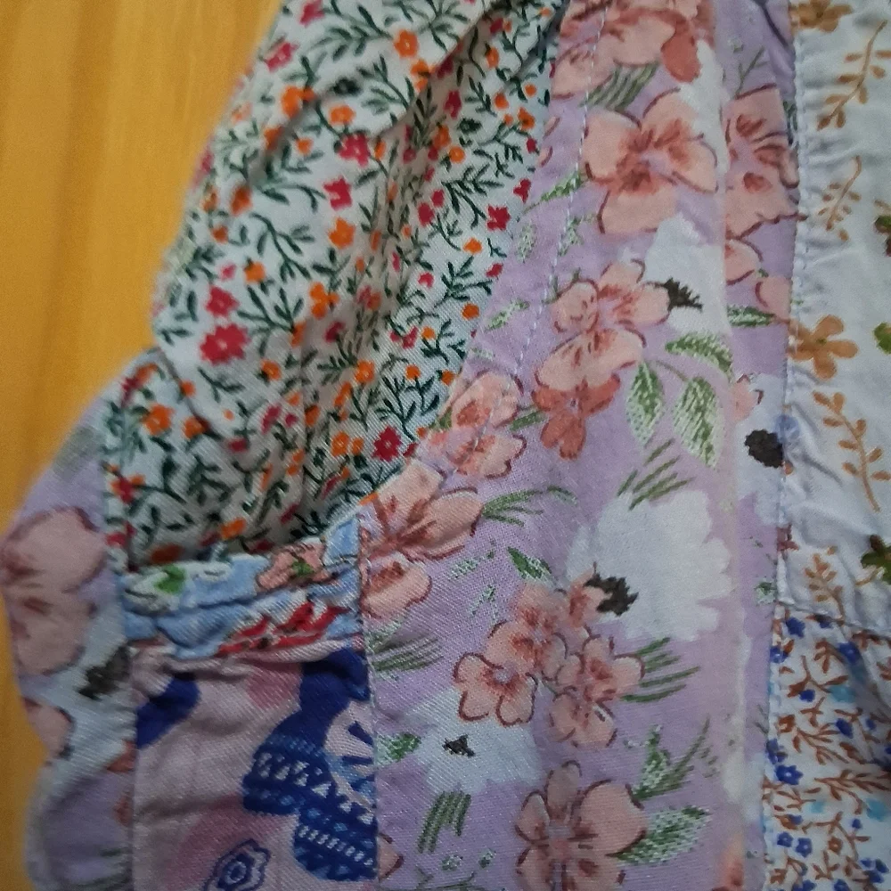 Blue Sky High Waist Floral Patchwork Shorts Size XL - Picture 4 of 4